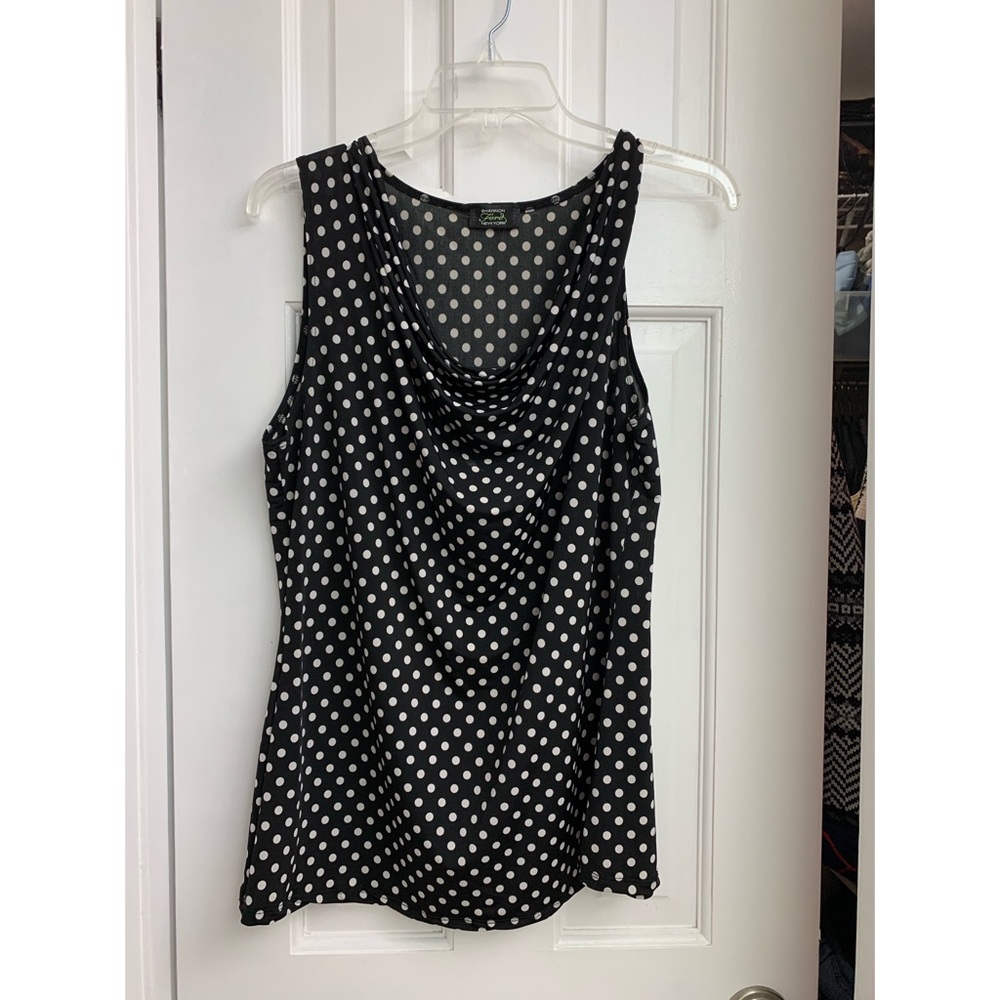 Polka Dotted sleeveless top